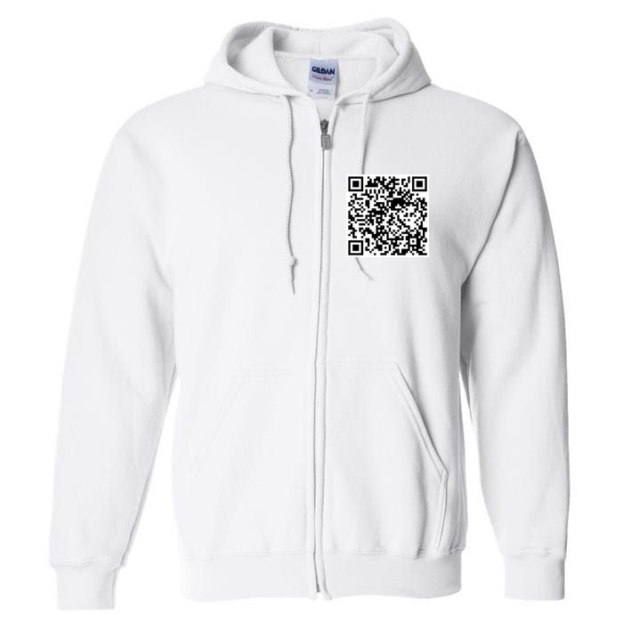 Scan Me QR Code Jesus Loves You Funny Christian  Full Zip Hoodie