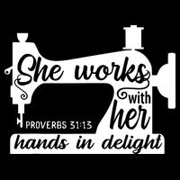 Sewing Machine Quilting Crocheting Faith Jesus God Bible Tall T-Shirt