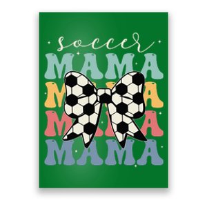 Soccer Mama Retro Groovy Soccer Softball Mom Poster