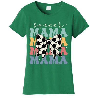 Soccer Mama Retro Groovy Soccer Softball Mom Women's T-Shirt