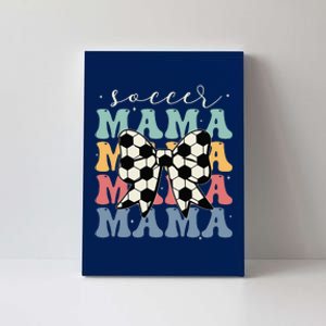 Soccer Mama Retro Groovy Soccer Softball Mom Canvas