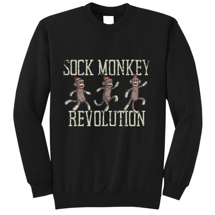 Sock Monkey Revolution Vintage Distressed Sweatshirt