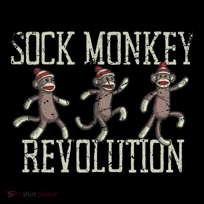 Sock Monkey Revolution Vintage Distressed Tall T-Shirt