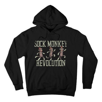 Sock Monkey Revolution Vintage Distressed Tall Hoodie