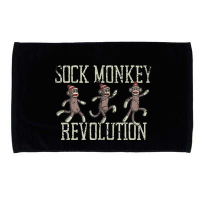 Sock Monkey Revolution Vintage Distressed Microfiber Hand Towel