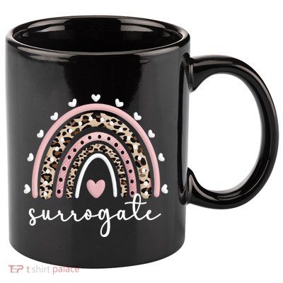 Surro Mama Rainbow Surrogate Mother Gestational Carrier Funny Gift 11oz C Handle Ceramic Mug