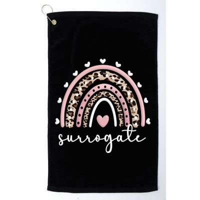 Surro Mama Rainbow Surrogate Mother Gestational Carrier Funny Gift Golf Towel
