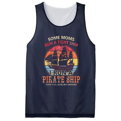 Some Moms Run A Tight Ship I Run A Pirate Ship Mesh Reversible Basketball Jersey Tank