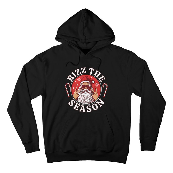 Santa Merry Rizz Mas Middle School Christmas Rizz The Season Hoodie