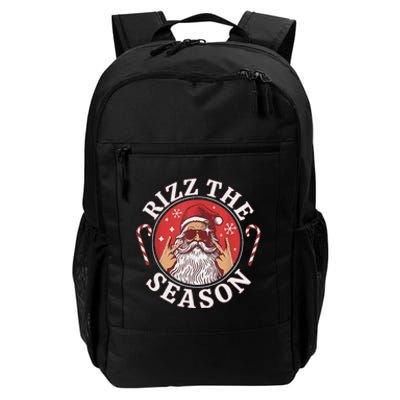 Santa Merry Rizz Mas Middle School Christmas Rizz The Season Daily Commute Backpack