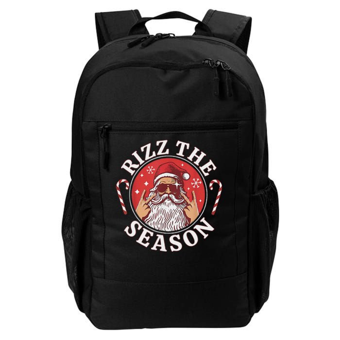 Santa Merry Rizz Mas Middle School Christmas Rizz The Season Daily Commute Backpack