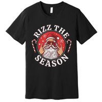 Santa Merry Rizz Mas Middle School Christmas Rizz The Season Premium T-Shirt