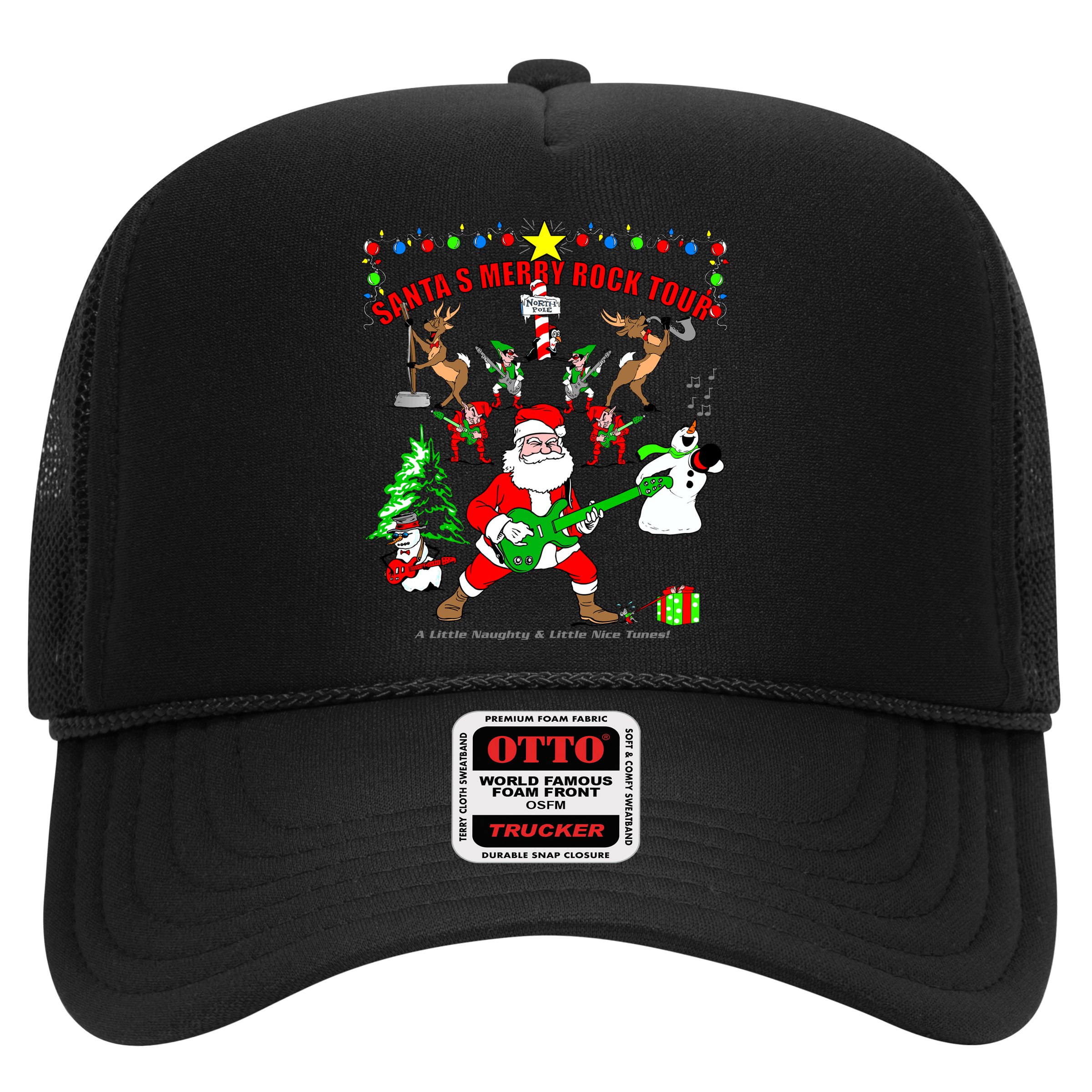 Santa's Merry Rock Tour Christmas Party Hat