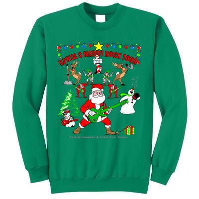 Santa's Merry Rock Tour Christmas Party Sweatshirt