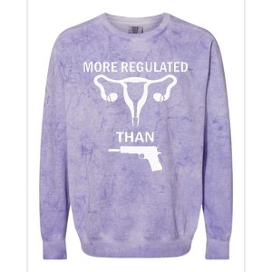 Sarcastic More Regulated Than Feminist Statement Colorblast Crewneck Sweatshirt