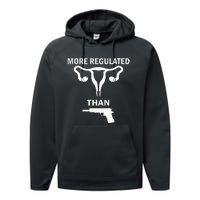 Sarcastic More Regulated Than Feminist Statement Performance Fleece Hoodie