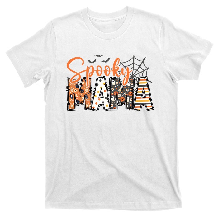 Spooky Mama Retro Halloween For Mother T-Shirt