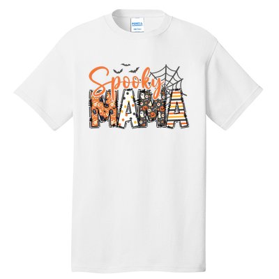 Spooky Mama Retro Halloween For Mother Tall T-Shirt