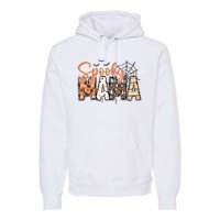 Spooky Mama Retro Halloween For Mother Premium Hoodie