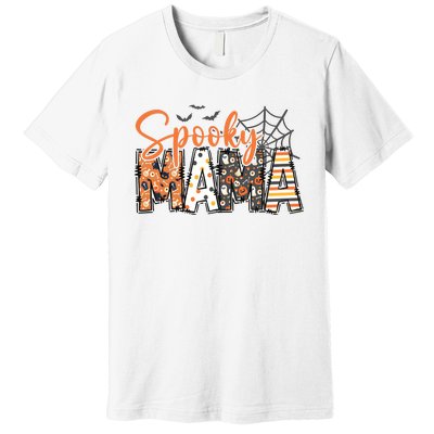 Spooky Mama Retro Halloween For Mother Premium T-Shirt