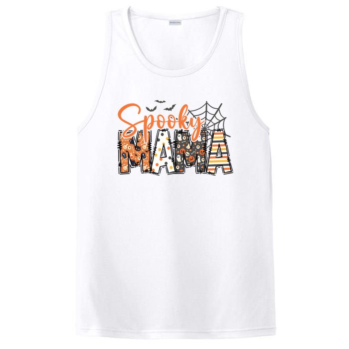 Spooky Mama Retro Halloween For Mother PosiCharge Competitor Tank