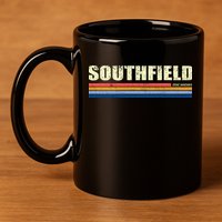 Southfield Michigan Retro 11oz C Handle Ceramic Mug