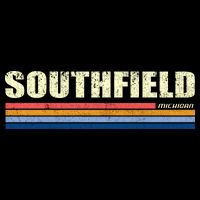 Southfield Michigan Retro Drawstring Bag