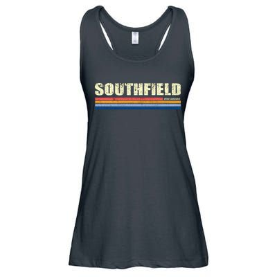 Southfield Michigan Retro Ladies Essential Flowy Tank