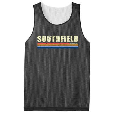 Southfield Michigan Retro Mesh Reversible Basketball Jersey Tank