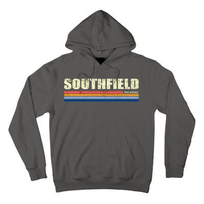 Southfield Michigan Retro Tall Hoodie