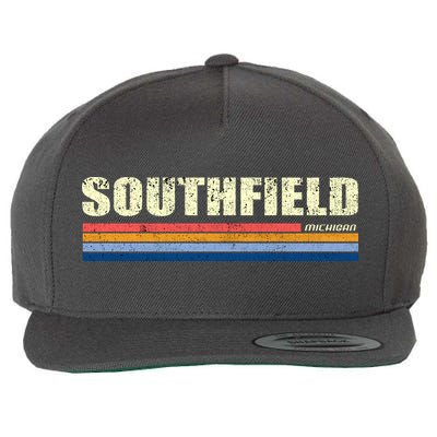 Southfield Michigan Retro Wool Snapback Cap