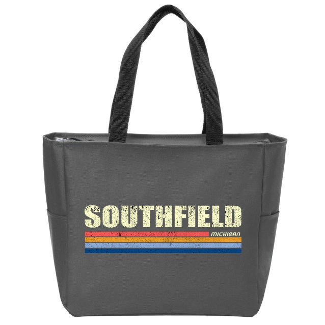 Southfield Michigan Retro Zip Tote Bag
