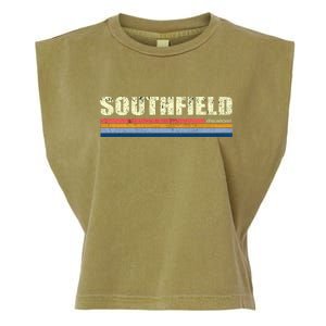 Southfield Michigan Retro Garment-Dyed Women's Muscle Tee