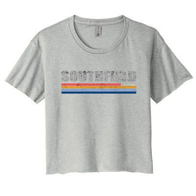 Southfield Michigan Retro Women's Crop Top Tee