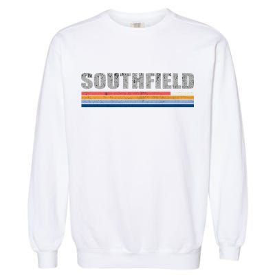 Southfield Michigan Retro Garment-Dyed Sweatshirt