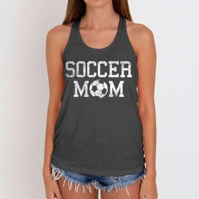 Soccer Mama Retro Vintage Soccer Mom Women's Knotted Racerback Tank