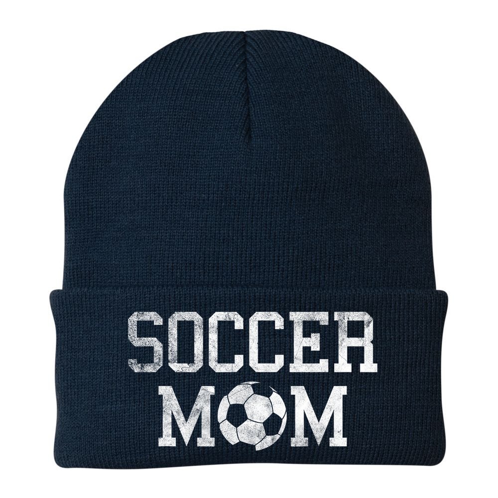 Soccer Mama Retro Vintage Soccer Mom Beanie