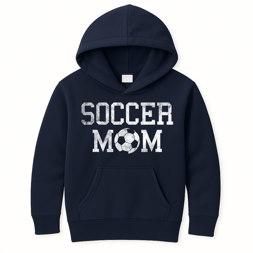 Soccer Mama Retro Vintage Soccer Mom Kids Hoodie