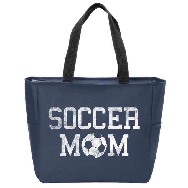 Soccer Mama Retro Vintage Soccer Mom Zip Tote Bag