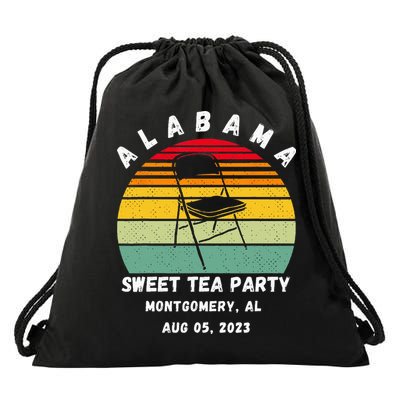 Survived Montgomery Riverfront Brawl Boat Sweet Tea Party Drawstring Bag