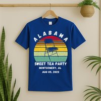 Survived Montgomery Riverfront Brawl Boat Sweet Tea Party T-Shirt