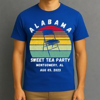 Survived Montgomery Riverfront Brawl Boat Sweet Tea Party T-Shirt