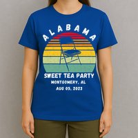 Survived Montgomery Riverfront Brawl Boat Sweet Tea Party T-Shirt