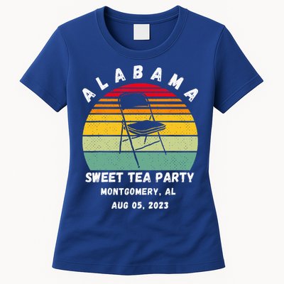Survived Montgomery Riverfront Brawl Boat Sweet Tea Party Womens T-Shirt