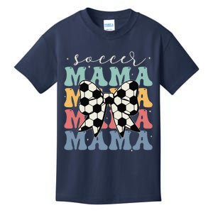 Soccer Mama Retro Groovy Soccer Softball Mom Kids T-Shirt