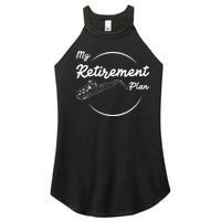 Saxophone My Retirement Plan Funny For Jazz Musicians Women’s Perfect Tri Rocker Tank