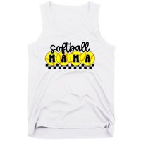 Softball Mama Retro Checkered Mama Tank Top