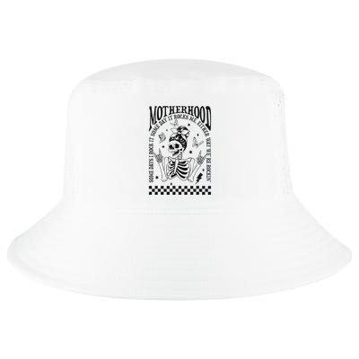 Skeleton Mom Rocking Motherhood Edgy Style Cool Comfort Performance Bucket Hat