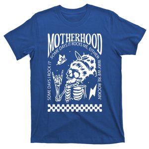 Skeleton Mom Rocking Motherhood Some Days I Rock It Gift T-Shirt