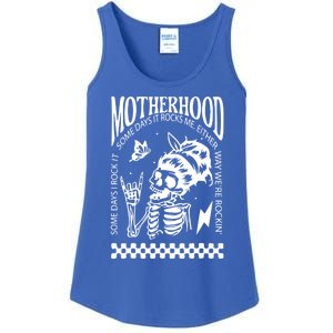 Skeleton Mom Rocking Motherhood Some Days I Rock It Gift Ladies Essential Tank